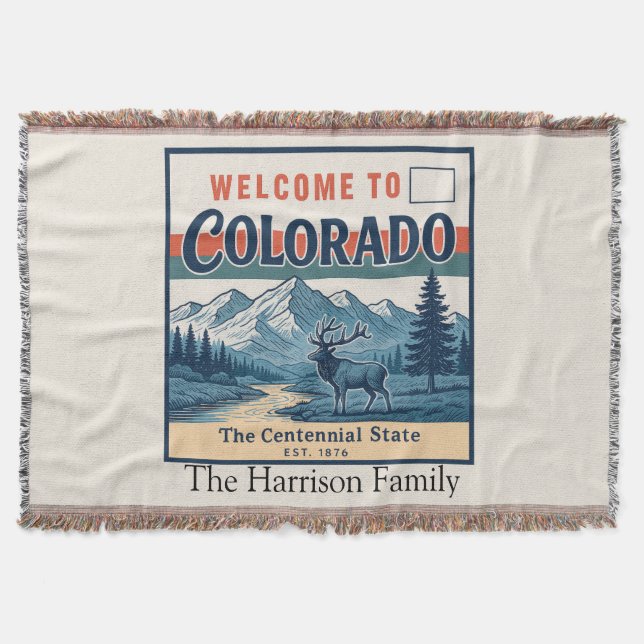 Cobertor Personalizado do Colorado (Frente)