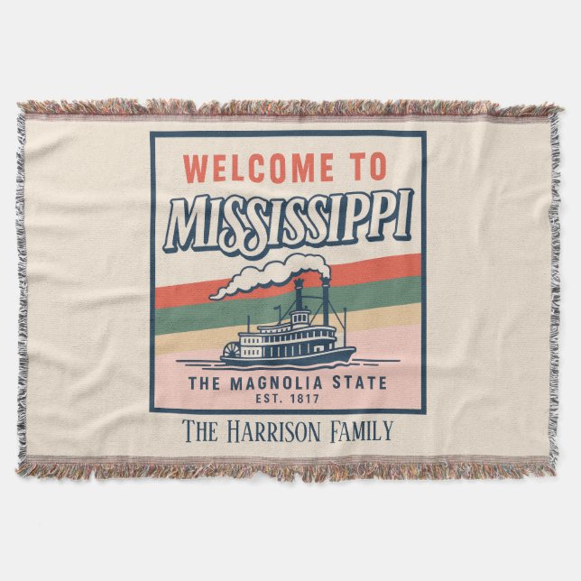 Cobertor Personalizado do Mississippi (Frente)