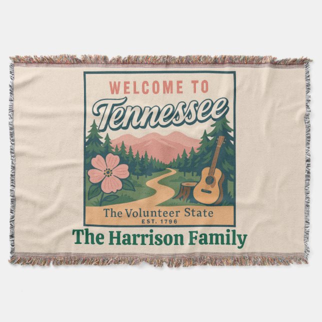 Cobertor Personalizado do Tennessee (Frente)