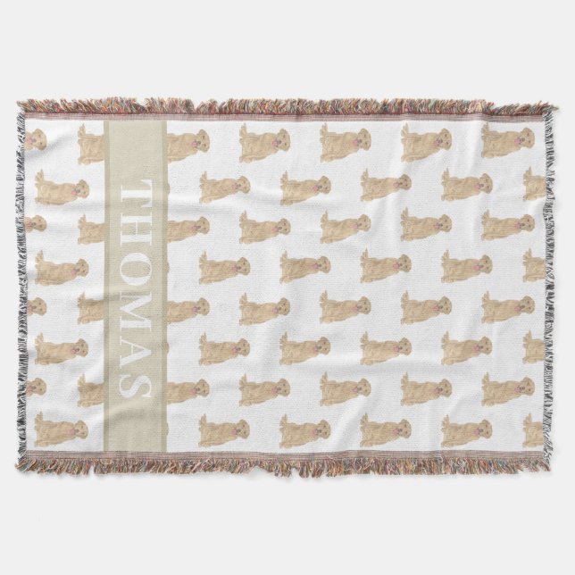 Cobertor Personalizado Labrador (Dudley) (Frente)