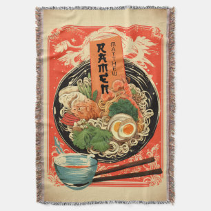 Cobertor Personalizado Seu Nome Ramen Blanket