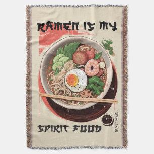 Cobertor Personalizado Seu Nome Ramen Blanket