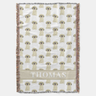 Cobertor Personalizado Shih Tzu (Ouro Louro de Tan) Tan