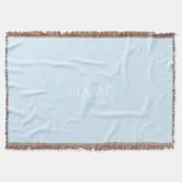 Personalizar com nome, texto mínimo azul-claro