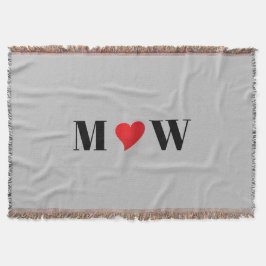 Cobertor Personalizar iniciais de casal A Ama B coração ver