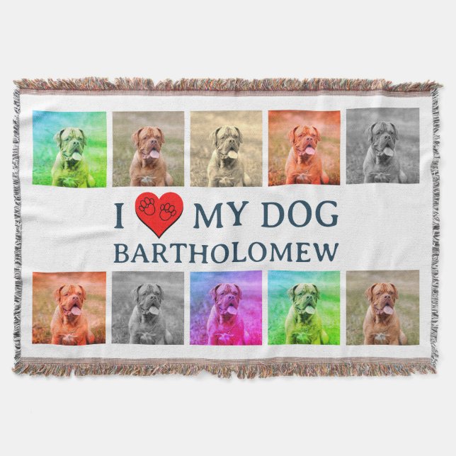 Cobertor Personalized Dog Pop Art Pet Lover Gift