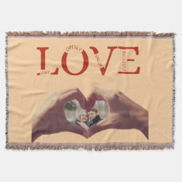 Cobertor Personalized LOVE Acronym Photo 