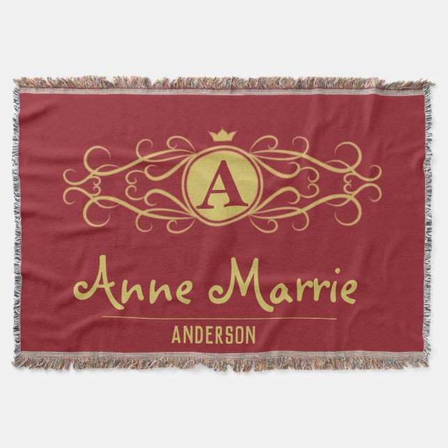 Cobertor Personalized Rose Dial Women’s Elegant Custom Time (Frente)