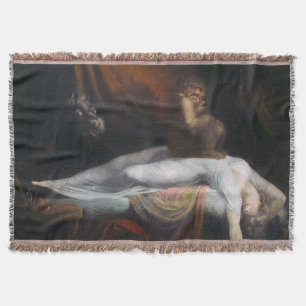 Cobertor Pesadelo de Henry Fuseli Gothic Macabre Dark Art
