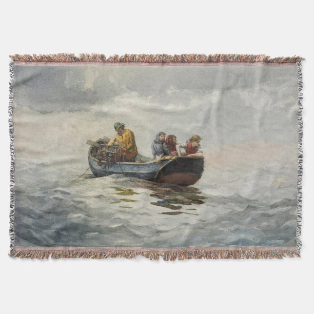 Cobertor Pesca de Caranguejo Winslow Homer 1883 (Frente)