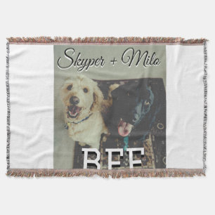 Cobertor Pet Frities adiciona nome e foto animal amor