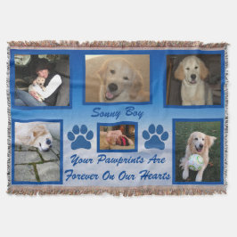 Cobertor Pet Photo Rainbow Bridge "Your Pawprint"