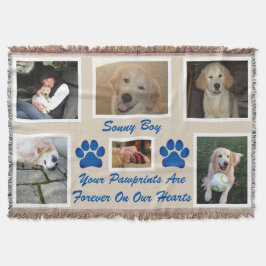 Cobertor Pet Photo Rainbow Bridge "Your Pawprint"
