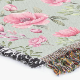 Cobertor Pétalas de Prado Rosado em Flor