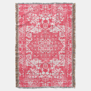 Cobertor Pétalas Rosa em Sonhos Kilim