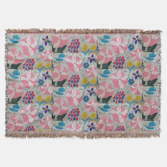 Cobertor Petunia e Flores de Verão (Frente)