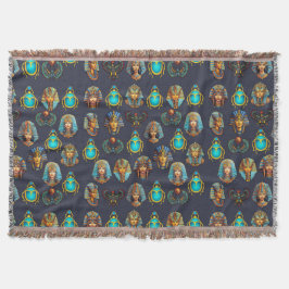 Cobertor Pharaoh's Legacy: Antique Egyptian Patterns