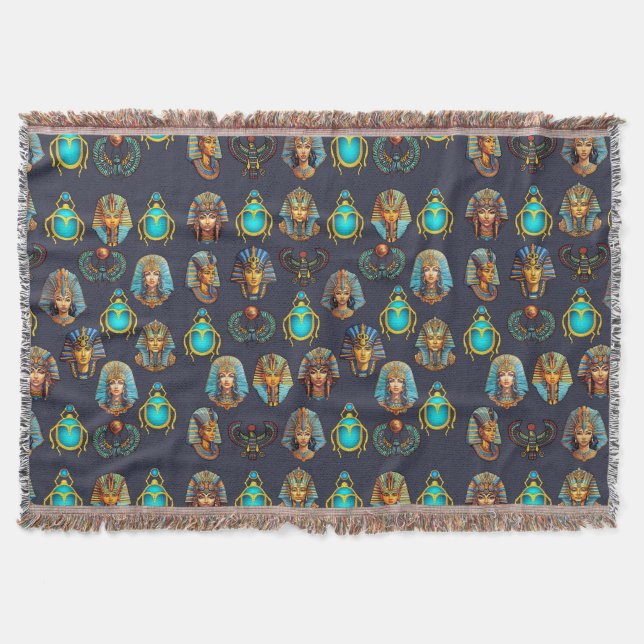 Cobertor Pharaoh's Legacy: Antique Egyptian Patterns  (Frente)