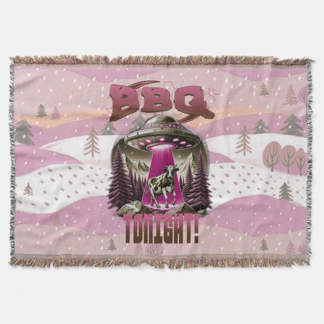 Cobertor Piada de rapto de CHURRASCO alienígena (Frente)