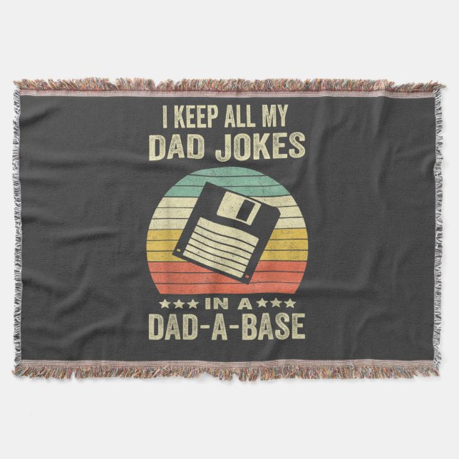 Cobertor Piadas engraçadas de homens papai no dad-a-Base (Frente)