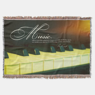 Cobertor Piano das citações de Emerson dos segredos da