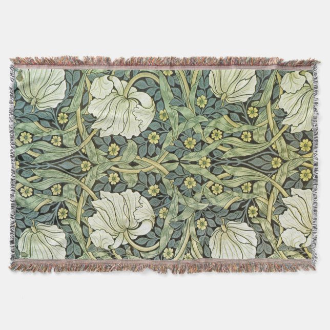 Cobertor Pimpernel Floral Pattern William Morris (Frente)