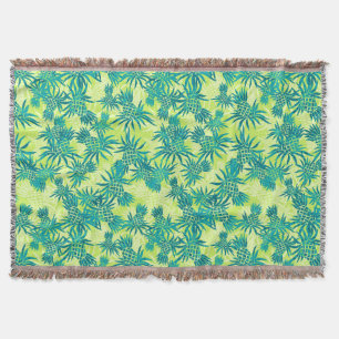 Cobertor Pineapple Camo Hawaiai Throw Blanket
