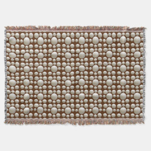 Cobertor Ping Pong Balls Em Brown,