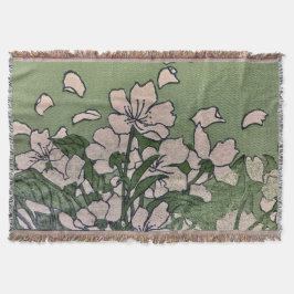 Cobertor Pink Blossom Green  