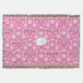 Cobertor Pink Hummingbird Coquette Flor personalizado