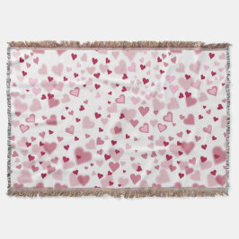 Cobertor  Pink Lovely Hearts Pattern 