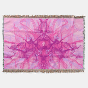 Cobertor PINK SMOKE - Arte Fractal Moderna e abstrato -