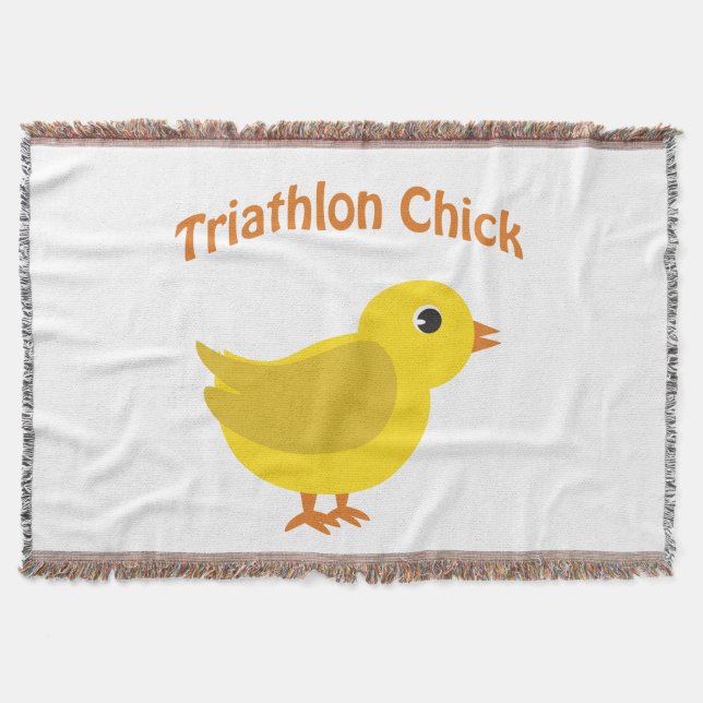 Cobertor Pintinho Cute Triathlon (Frente)