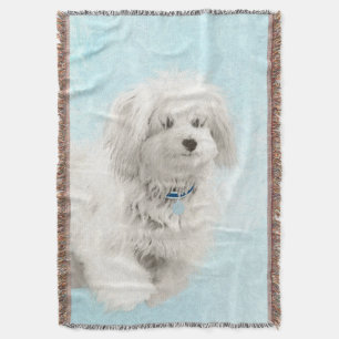 Cobertor Pintura de Coton de Tulear - Arte de Cão Original