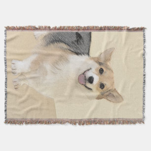 Cobertor Pintura de Pembroke Welsh Corgi - Arte Original pa