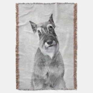 Cobertor Pintura de Schnauzer (Giant) - Arte Canina