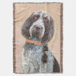 Cobertor Pintura de Spinone Italiano - Arte de Cachorro Ori