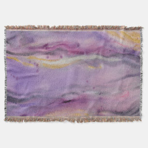 Cobertor Pintura Dourada de Abstrato
