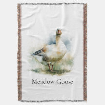 Pintura em Aquarela de Ganso de Campo Personalizad