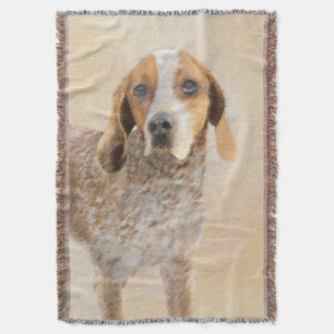 Cobertor Pintura em Coonhound Inglês Americano - Arte Canin