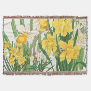 Cobertor Pintura em Xilogravura de Narciso, Tanigami Kônan,