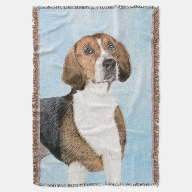 Cobertor Pintura Inglesa em Foxhound - Arte Cachorro Origin (Frente Vertical)