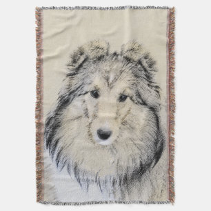 Cobertor Pintura Shetland Sheepdog - Arte Cachorreira Origi