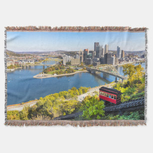 Cobertor Pittsburgh Pensilvânia Duquesne Incline