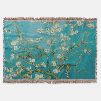 Cobertor PixDezines Van Gogh Flores de Amendoeira em Saint-
