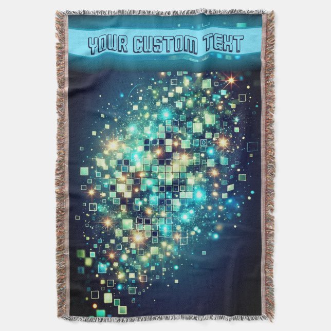 Cobertor Pixel Bokeh Radiante (Frente Vertical)