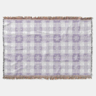Cobertor Plaid Snowflake Plaid