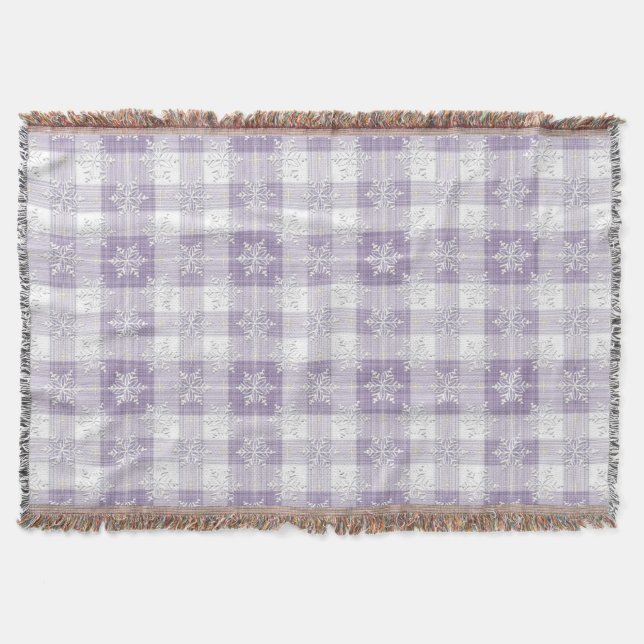 Cobertor Plaid Snowflake Plaid (Frente)
