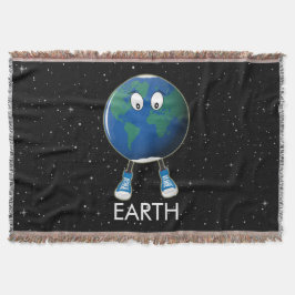 Cobertor Planeta Terra e Estrelas