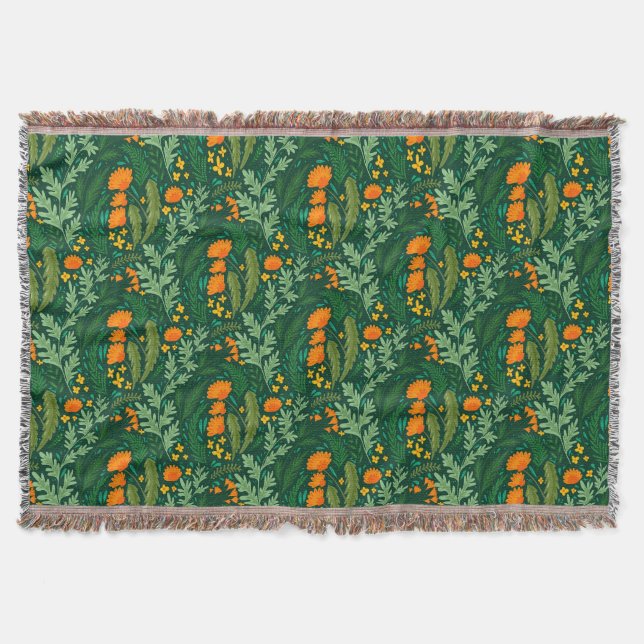 Cobertor Plantas aromáticas e flores dos campos (Frente)